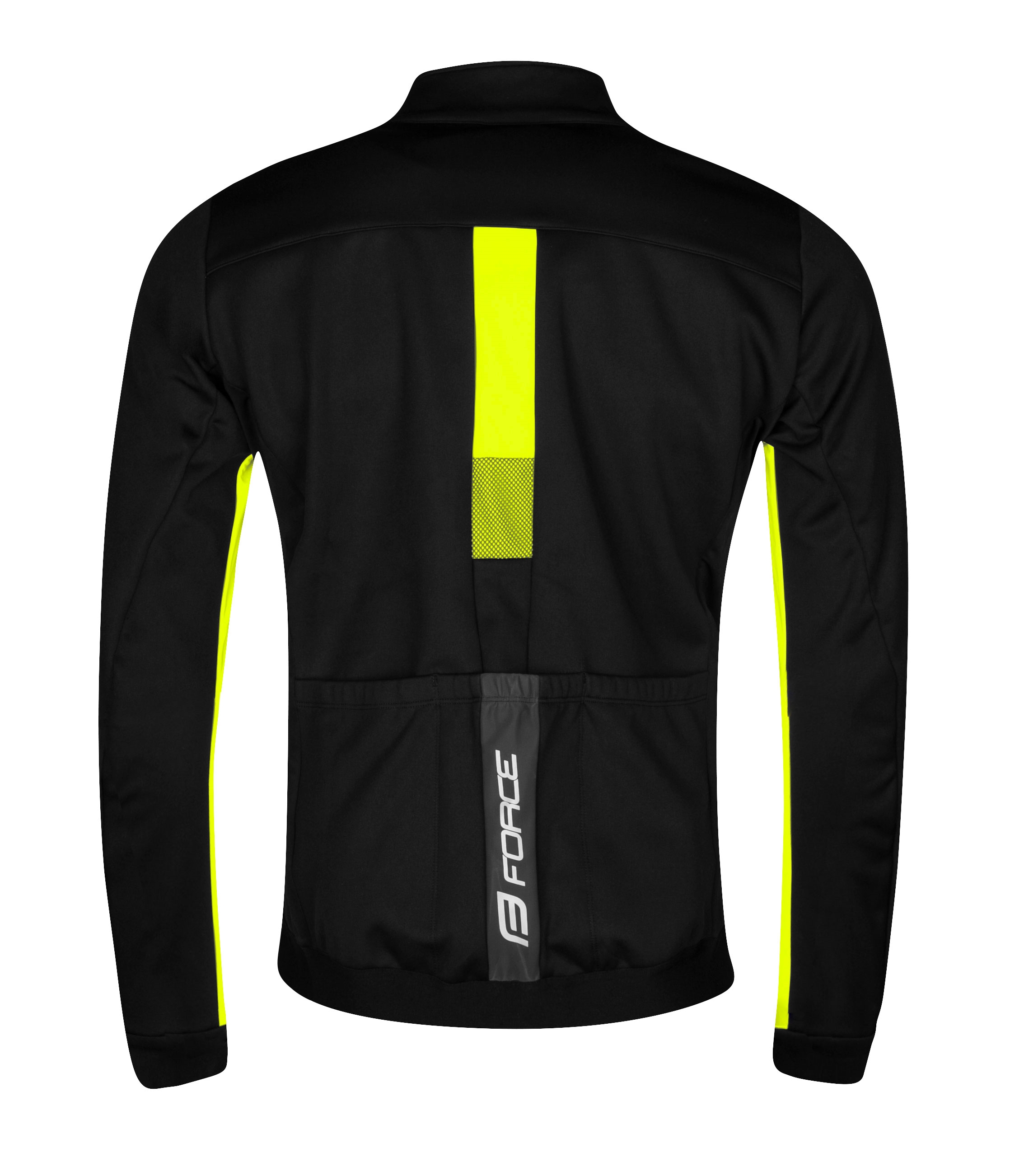  bunda F FROST softshell zimní, černo-fluo