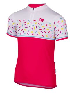 Etape – dětský dres RIO, růžová/bílá
