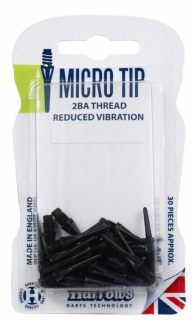 Hroty Harrows Micro soft 2ba 30 ks blistr pack - black