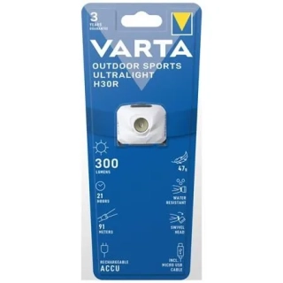 Varta Čelová svítilna "Ultralight H30R", bílá, LED, outdoor
