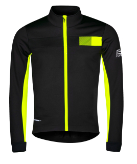  bunda F FROST softshell zimní, černo-fluo